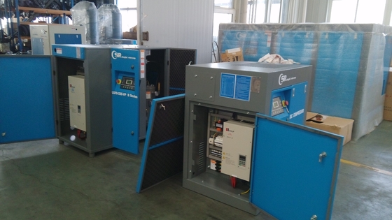 De magnetische VSD-Olie spoot het Roterende Dubbele Stadium van de Schroefcompressor 160kw/215hp in