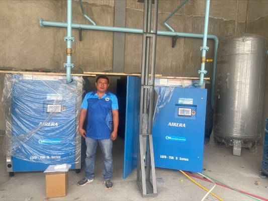 30% energiebesparing 75 kW/100 pk VSD schroefcompressor 7-15bar