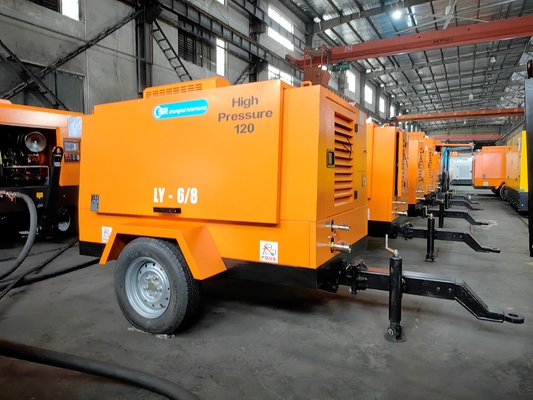 Hoogdrukkoelcompressor met dieselmotor met krachtige prestaties