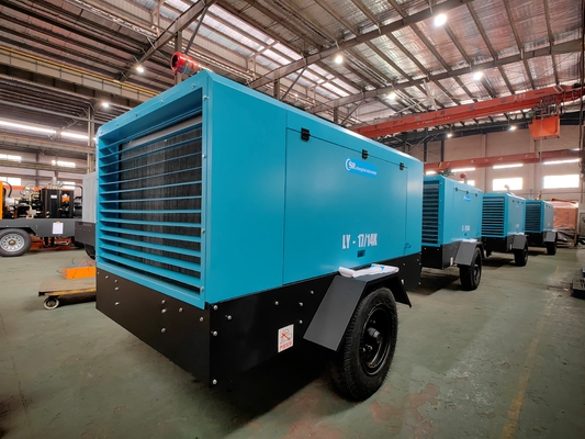 Laag geluid Een dieselschroefcompressor voor industriële/commerciële toepassingen 210-260 pk