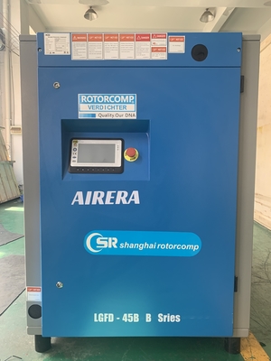 Luchtkoeling LGFD-45KW Rotary Screw Compressor Spanning 0,8-1,5MPa Maximale druk