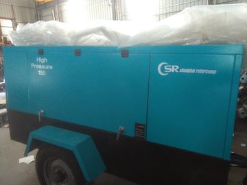 van de Diesel van 215Cfm 100Psi Diesel Schroefcompressor Industriële Draagbare Compressor