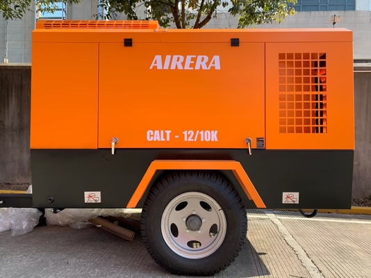 Rotorcomp CALT-12/10K Diesel-aangedreven schroefcompressor voor verticale markten en prestaties
