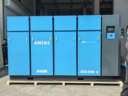 Rotorcomp LGCD-200D A Schroefluchtscompressor Gratis luchtlevering voor industriële toepassingen